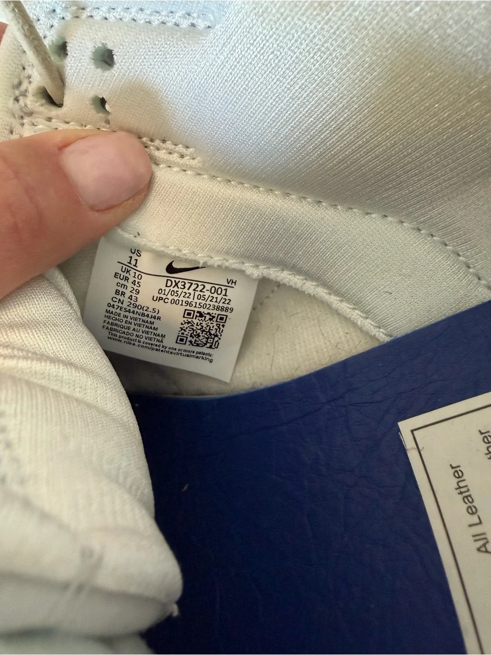 Nike Dunk Low Wolf Gray Men’s Low-Top Sneaker - Light Gray and White - Picture 5 of 5